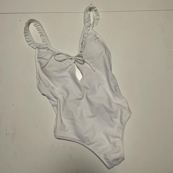 White One Piece Swimsuit - Picture 1 of 6